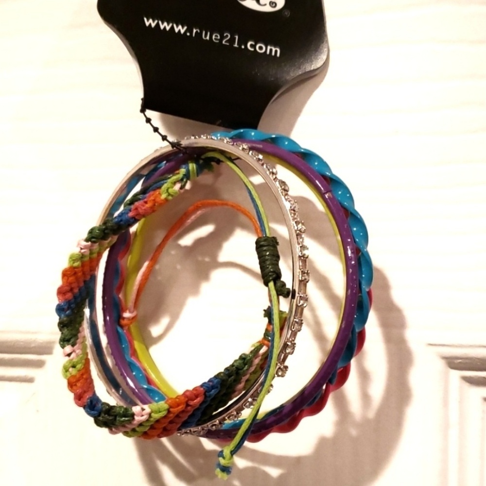 Rue21 neon color bangles